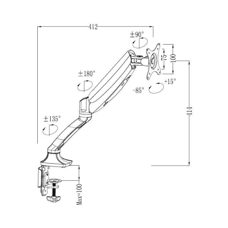 Suport monitor ErgoLift 6 Suport monitor ErgoLift