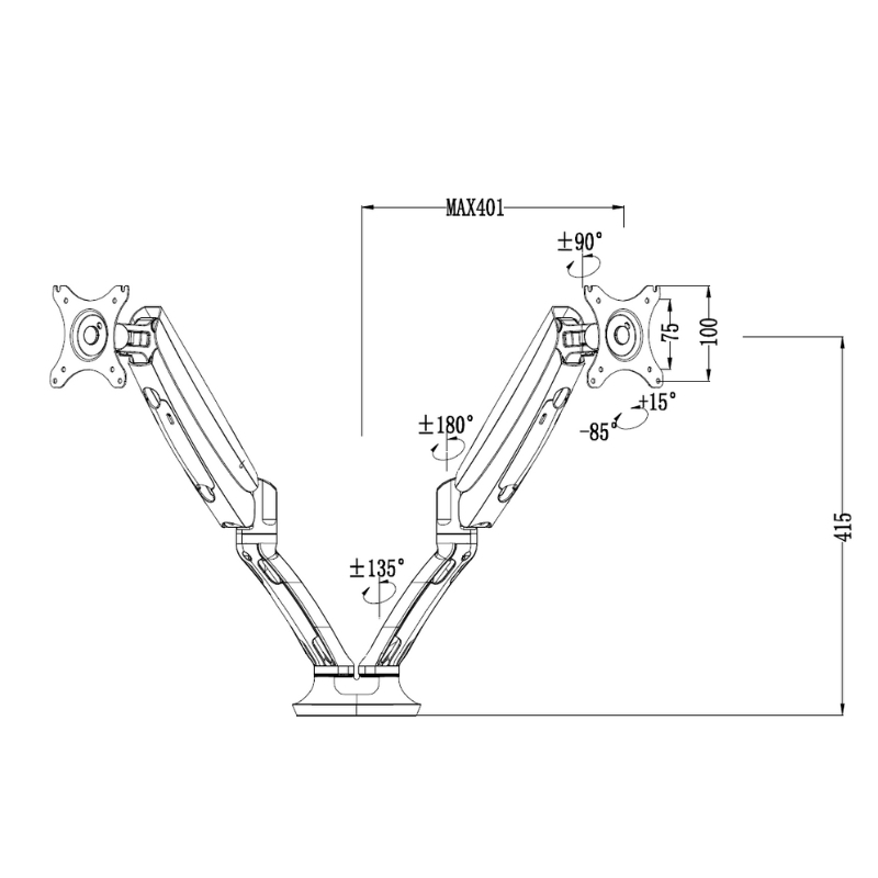 Suport monitor ErgoLift2 7 Suport monitor ErgoLift2