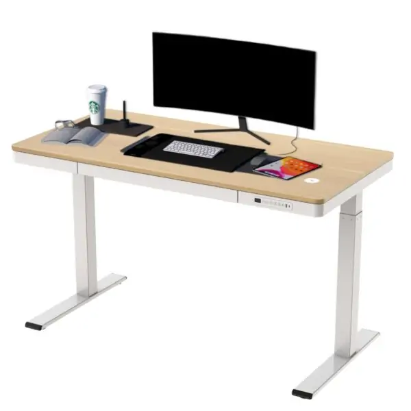 Birou reglabil Hugo Wood Workstation