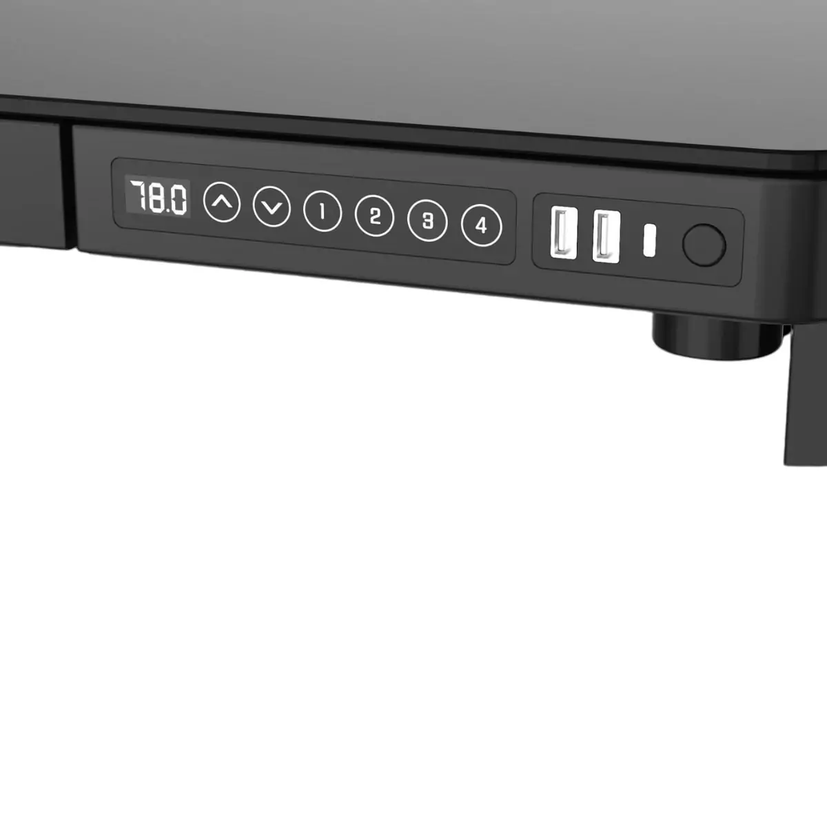 Birou reglabil Hugo Birou reglabil Hugo Black 120x60 cm - imagine 6