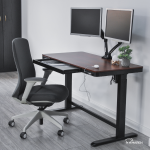 Birou reglabil Hugo Blackwood 120x60