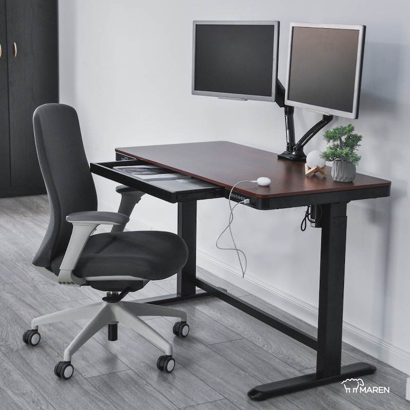 Birou reglabil Hugo Blackwood 120x60 Birou reglabil Hugo Blackwood 120x60