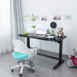 Birou reglabil Hugo Black 120x60 cm - imagine 10