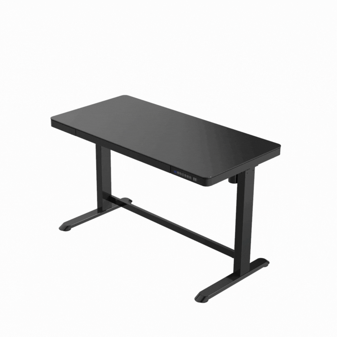 Birou reglabil Hugo Birou reglabil Hugo Black 120x60 cm - imagine 2