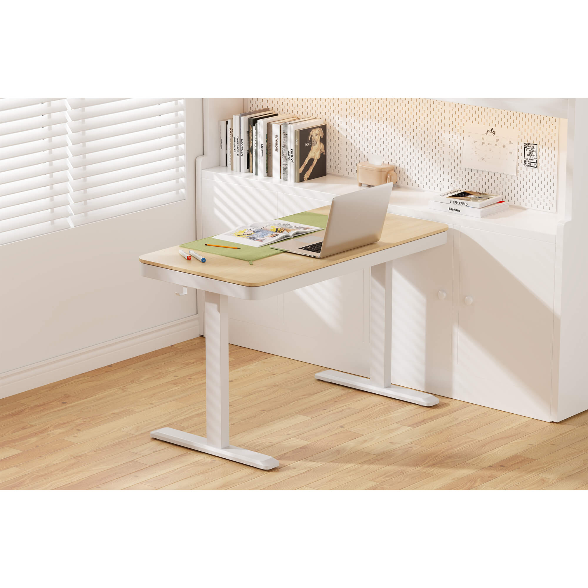 Birou reglabil Hugo Wood 120x60 cm 1 hugo wood