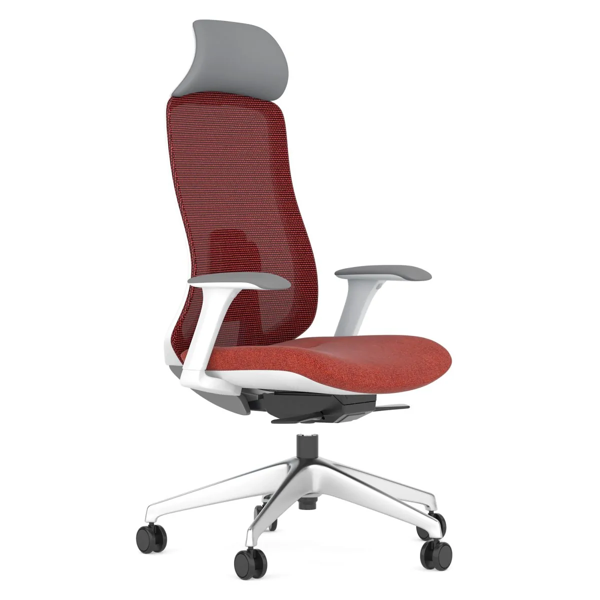 Scaun ergonomic Doly Grey H cu tetieră, suport lombar, brațe reglabile 4D - imagine 6