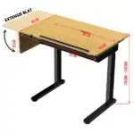 Birou reglabil Flexi 95-120x60 cm - imagine 8