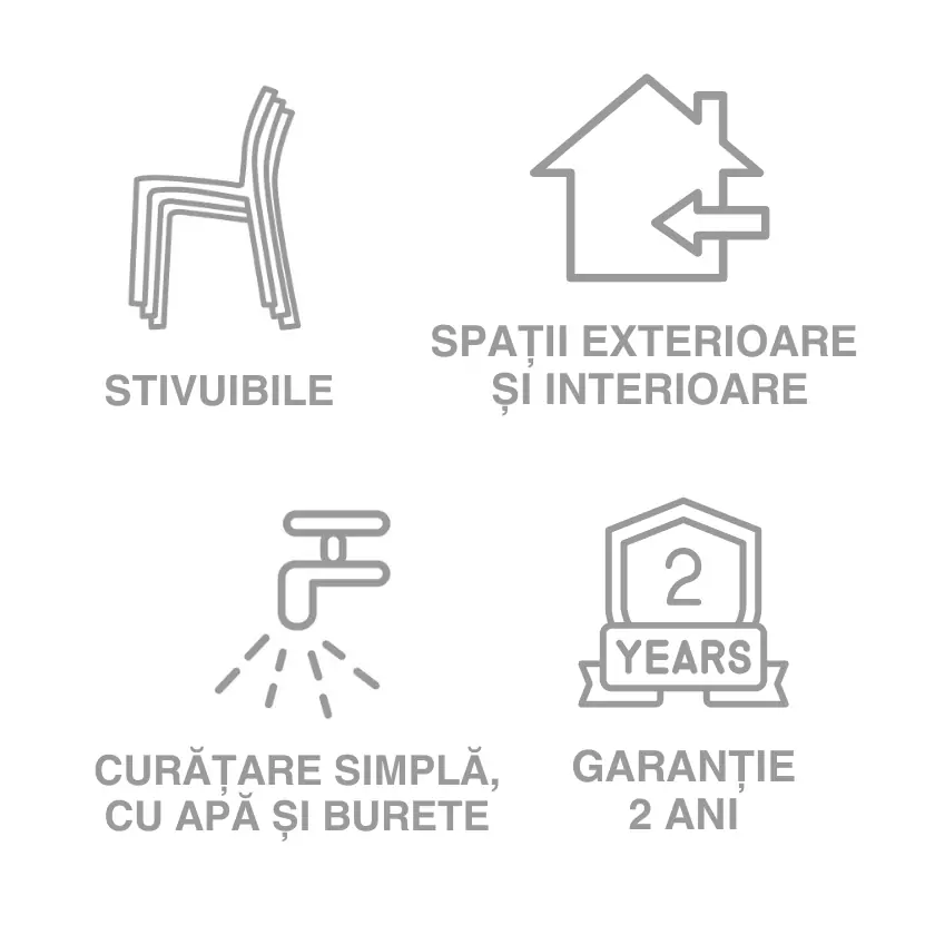 Set 4 scaune Virgo