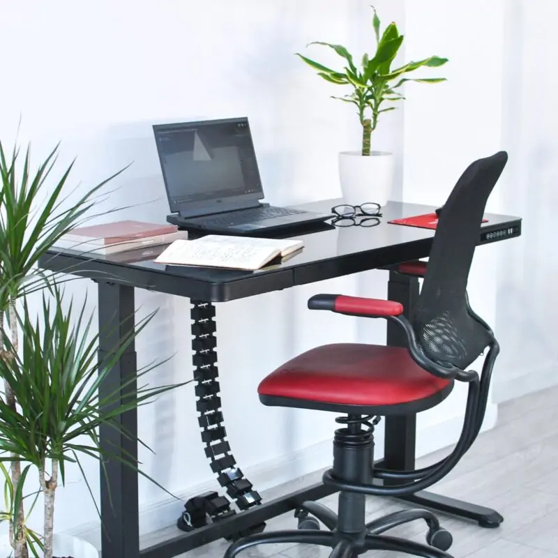 Birou reglabil Hugo Black 120x60 cm 1 Birou reglabil Hugo Black 120x60 cm