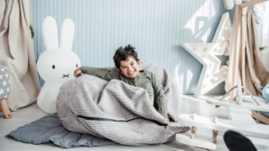 Scaune, scaune ergonomice, birouri reglabile, mobilier personalizat 31 Bean bag Cocoon Copii - Maren