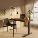 Birou reglabil Hugo Blackwood Workstation 140x70 cm - imagine 2