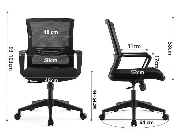 Scaun ergonomic Ely cu suport lombar - imagine 5