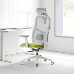 Scaun Lissa-HG verde cu spătar mesh, tetieră 2D, brațe 4D, suport lombar 2D - imagine 5