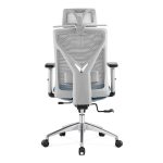 Scaun ergonomic Mikey H Grey cu spătar mesh, brațe 3D, tetieră 2D, suport lombar 2D - imagine 9