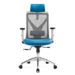 Scaun ergonomic Mikey H Grey cu spătar mesh, brațe 3D, tetieră 2D, suport lombar 2D - imagine 8