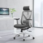 Scaun ergonomic Mikey H Grey cu spătar mesh, brațe 3D, tetieră 2D, suport lombar 2D - imagine 11