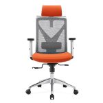 Scaun ergonomic Mikey H Grey cu spătar mesh, brațe 3D, tetieră 2D, suport lombar 2D - imagine 5