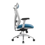 Scaun ergonomic Mikey H Grey cu spătar mesh, brațe 3D, tetieră 2D, suport lombar 2D - imagine 10